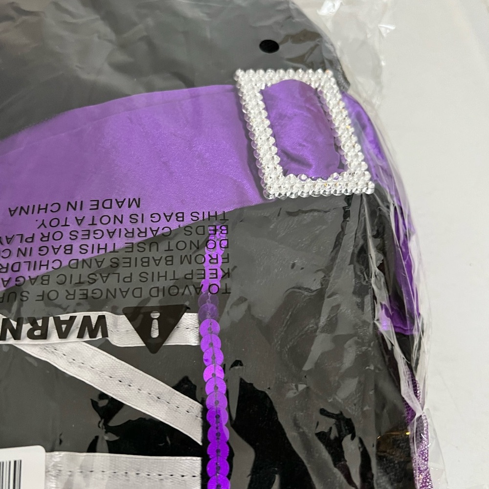 Halloween Witch Costume Purple Witch Dress for Girls size 3-4 new - Picture 3 of 4